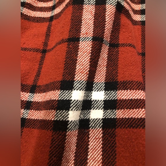 Men’s XL Flannel Button Up Red, Black, and White Double Duty Designed by VDM - Picture 5 of 6
